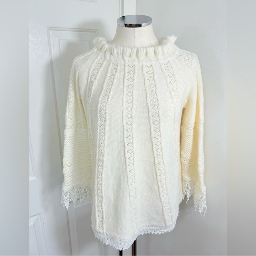 POL Genuine Angora Cream Sweater